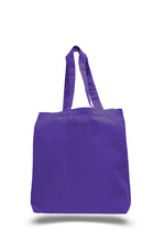 Load image into Gallery viewer, Gusset Jumbo Canvas tote in Purple