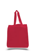 Load image into Gallery viewer, Gusset Jumbo Canvas tote in Red