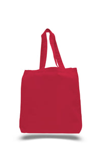 Gusset Jumbo Canvas tote in Red