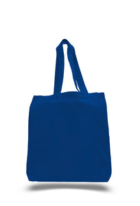 Gusset Jumbo Canvas tote in Royal Blue
