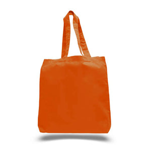 Gusset Jumbo Canvas tote in Texas Orange