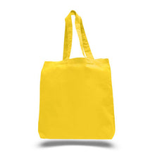 Load image into Gallery viewer, Gusset Jumbo Canvas tote in Yellow