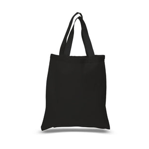 Cotton canvas tote in black