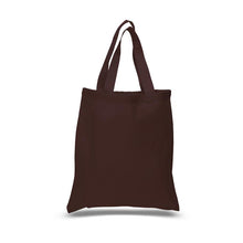 Load image into Gallery viewer, Cotton canvas tote in Chocolate brown