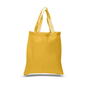 Cotton canvas tote in gold
