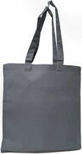 Load image into Gallery viewer, Cotton canvas tote in dark grey