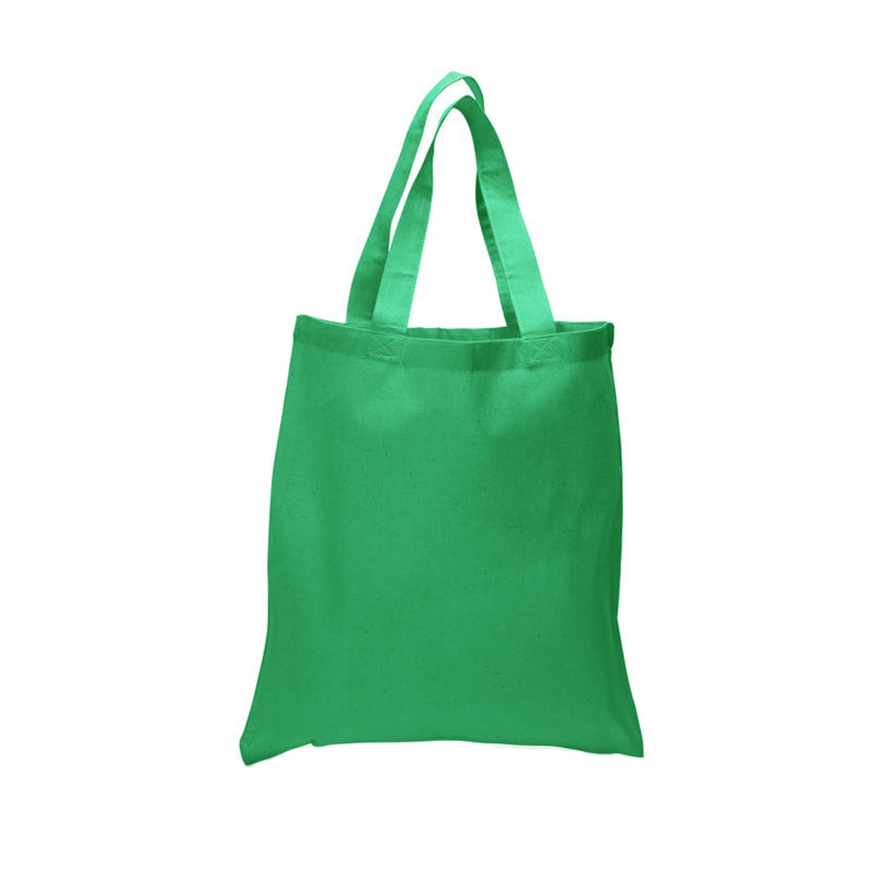 Solid Plain Go Green Printed Cotton Canvas Tote Bag