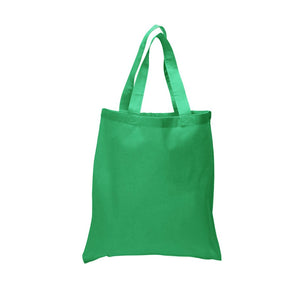 Cotton canvas tote in kelly green