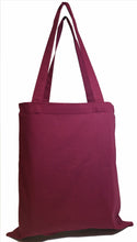 Load image into Gallery viewer, Cotton canvas tote in maroon