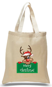 Rudolph Merry Christmas Tote Bag