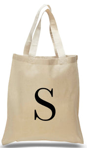 Alphabet tote letter S