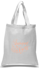 Load image into Gallery viewer, Sweet 16 tote bag printed in Peach