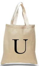 Load image into Gallery viewer, Alphabet tote letter U