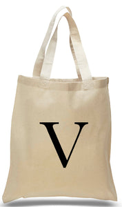 Alphabet tote letter V