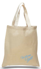 Load image into Gallery viewer, Welcome Y&#39;all tote printed in Blue