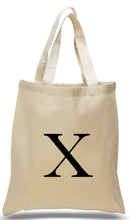 Load image into Gallery viewer, Alphabet tote letter X