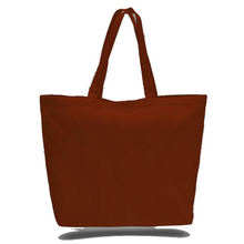 Load image into Gallery viewer, Big Canvas Tote in Chocolate Brown