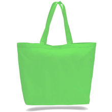 Load image into Gallery viewer, Big Canvas Tote in Lime Green