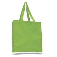 Load image into Gallery viewer, Shopping Tote with Gusset in Lime Green