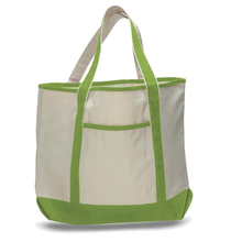 Load image into Gallery viewer, Deluxe Teachers Tote in Lime Green