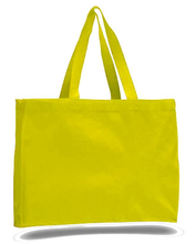 Load image into Gallery viewer, Canvas Gusset Tote in Yellow